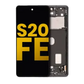 OLED Assembly With Frame For Samsung Galaxy S20 FE 4G / 5G (Refurbished) (Cloud Navy)