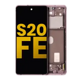OLED Assembly With Frame For Samsung Galaxy S20 FE 4G / 5G (Refurbished) (Cloud Lavender)