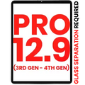Digitizer For iPad Pro 12.9" 3rd Gen (2018) / 12.9" 4th Gen (2020) (OCA Pre-Installed & Glass Separation Required) (Aftermarket Plus) (All Colors)