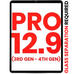 Digitizer For iPad Pro 12.9" 3rd Gen (2018) / 12.9" 4th Gen (2020) (OCA Pre-Installed & Glass Separation Required) (Aftermarket Plus) (All Colors)