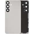 Back Cover Glass With Camera Lens For Samsung Galaxy S25 5G (No Logo) (Aftermarket Plus) (Silver Shadow)