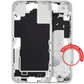 Mid-Frame Housing W/ Small Parts For iPhone 16 Plus (EU / Global Version) (Used OEM Pull: Grade A) (White)