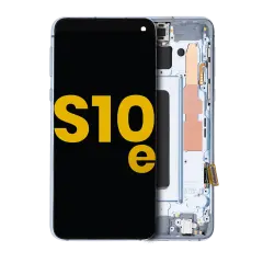 OLED Assembly With Frame For Samsung Galaxy S10E (Refurbished) (Prism Blue)