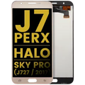 LCD Assembly Without Frame For Samsung Galaxy J7 Perx / Halo / Sky Pro (J727 / 2017) (Refurbished) (Gold)