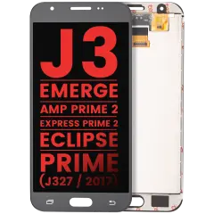 LCD Assembly Without Frame For Samsung Galaxy J3 / Emerge / Amp Prime 2 / Express Prime 2 / Eclipse / Prime (J327 / 2017) (Aftermarket Plus) (Silver / Gray)