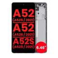OLED Assembly With Frame For Samsung Galaxy A52 4G (A525 / 2021) / A52 5G (A526 / 2021) / A52S 5G (A528 / 2021) (6.46") (Aftermarket Plus) (Awesome White)