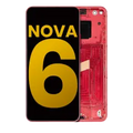 LCD Assembly With Frame For Huawei Nova 6 5G (Refurbished) (Red)