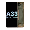 OLED Assembly With Frame For Samsung Galaxy A33 5G (A336 / 2022) (Service Pack) (Peach)