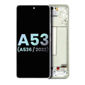 OLED Assembly With Frame For Samsung Galaxy A53 5G (A536 / 2022) (Service Pack) (White)
