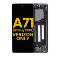 OLED Assembly With Frame For Samsung Galaxy A716V (A716V / 2020) (Verizon 5G UW Frame Only) (Refurbished) (Prism Cube Black)