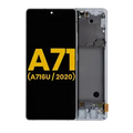 OLED Assembly With Frame For Samsung Galaxy A71 5G (A716U / 2020) (Refurbished) (Prism Cube Silver)