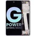 LCD Assembly With Frame For Motorola Moto G Power (XT2515 / 2025) (Genuine OEM) (Slate Gray)
