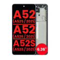 OLED Assembly With Frame For Samsung Galaxy A52 4G (A525 / 2021) / A52 5G (A526 / 2021) / A52S 5G (A528 / 2021) (6.36") (Aftermarket Plus) (Awesome Violet)