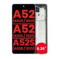 OLED Assembly With Frame For Samsung Galaxy A52 4G (A525 / 2021) / A52 5G (A526 / 2021) / A52S 5G (A528 / 2021) (6.36") (Aftermarket Plus) (Awesome White)