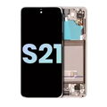 OLED Assembly With Frame For Samsung Galaxy S21 5G (Service Pack) (Phantom White)