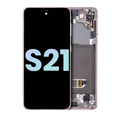 OLED Assembly With Frame For Samsung Galaxy S21 5G (Service Pack) (Phantom Violet)