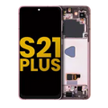 OLED Assembly With Frame For Samsung Galaxy S21 Plus 5G (Refurbished) (Phantom Violet / Pink / Gold)