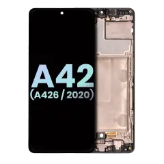 OLED Assembly With Frame For Samsung Galaxy A42 5G (A426 / 2020) (Service Pack) (Prism Dot Black)