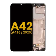 OLED Assembly With Frame For Samsung Galaxy A42 5G (A426 / 2020) (Refurbished) (Prism Dot Black)