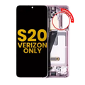 OLED Assembly With Frame For Samsung Galaxy S20 5G (Verizon 5G UW Frame Only) (Refurbished) (Cloud Pink)