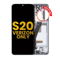 OLED Assembly With Frame For Samsung Galaxy S20 5G (Verizon 5G UW Frame Only) (Refurbished) (Cloud White)
