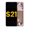OLED Assembly With Frame For Samsung Galaxy S21 5G (Refurbished) (Phantom Violet)