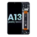 LCD Assembly With Frame For Samsung Galaxy A13 4G (A135 / 2022) (Service Pack) (All Colors)