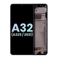 LCD Assembly With Frame For Samsung Galaxy A32 4G (A325 / 2021) (Service Pack) (Awesome Black)
