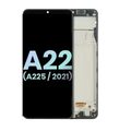 OLED Assembly With Frame For Samsung Galaxy A22 4G (A225 / 2021) (Service Pack) (All Colors)