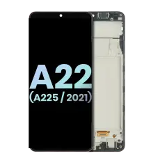 OLED Assembly With Frame For Samsung Galaxy A22 4G (A225 / 2021) (Service Pack) (All Colors)