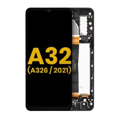 LCD Assembly With Frame For Samsung Galaxy A32 5G (A326 / 2021) (All Models) (Refurbished) (Awesome Black)