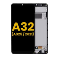 OLED Assembly With Frame For Samsung Galaxy A32 4G (A325 / 2021) (Refurbished) (Awesome Black)