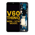 OLED Assembly With Frame For LG V60 ThinQ 5G (Non-Verizon 5G UW Frame) (Refurbished) (Black)