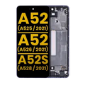 OLED Assembly With Frame For Samsung Galaxy A52 4G (A525 / 2021) / A52 5G (A526 / 2021) / A52S 5G (A528 / 2021) (Refurbished) (Awesome Violet)