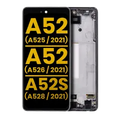 OLED Assembly With Frame For Samsung Galaxy A52 4G (A525 / 2021) / A52 5G (A526 / 2021) / A52S 5G (A528 / 2021) (Refurbished) (Awesome White)