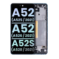 OLED Assembly With Frame For Samsung Galaxy A52 4G (A525 / 2021) / A52 5G (A526 / 2021) / A52S 5G (A528 / 2021) (Service Pack) (Awesome Blue)