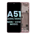 OLED Assembly With Frame For Samsung Galaxy A51 5G (A516 / 2020) (Non-Verizon 5G UW Frame) (Service Pack) (Prism Cube Pink)