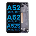 LCD Assembly With Frame (Without Finger Print Sensor) For Samsung Galaxy A52 4G (A525 / 2021) / A52 5G (A526 / 2021) / A52S (A528 / 2021) (Aftermarket : Incell) (Awesome White)