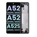 OLED Assembly With Frame For Samsung Galaxy A52 4G (A525 / 2021) / A52 5G (A526 / 2021) / A52S 5G (A528 / 2021) (Service Pack) (Awesome Black)