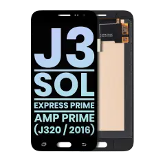 OLED Assembly Without Frame For Samsung Galaxy J3 (J320 / 2016) / Sol 4G / Express Prime / Amp Prime (Service Pack) (Black)