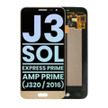LCD Assembly Without Frame For Samsung Galaxy J3 (J320 / 2016) / Sol 4G / Express Prime / Amp Prime (Service Pack) (Gold)