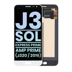 OLED Assembly Without Frame For Samsung Galaxy J3 (J320 / 2016) / Sol 4G / Express Prime / Amp Prime (Service Pack) (White)