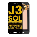 OLED Assembly Without Frame For Samsung Galaxy J3 (J320 / 2016) / Sol 4G / Express Prime / Amp Prime (Refurbished) (Black)