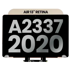 Complete LCD Display Assembly For MacBook Air 13" A2337 (2020) (Used OEM Pull: Grade A) (Gold)