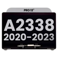 Complete LCD Display Assembly For MacBook Pro 13" A2338 (2020) (Used OEM Pull: Grade B) (Space Gray)