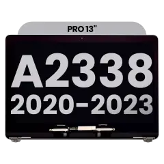 Complete LCD Display Assembly For MacBook Pro 13" A2338 (2020) (Used OEM Pull: Grade B) (Space Gray)