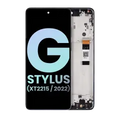 LCD Assembly With Frame For Motorola Moto G Stylus 5G (XT2215 / 2022) (Genuine OEM) (Steel Blue)