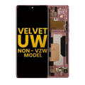 OLED Assembly With Frame For LG Velvet 5G (Non-Verizon 5G UW Frame) (Refurbished) (Red)
