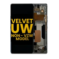 OLED Assembly With Frame For LG Velvet 5G (Non-Verizon 5G UW Frame) (Refurbished) (Gray)