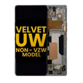 OLED Assembly With Frame For LG Velvet 5G (Non-Verizon 5G UW Frame) (Refurbished) (Silver)